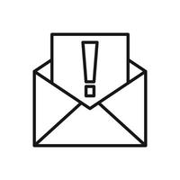 Editable Icon of Open Message, Vector illustration isolated on white background. using for Presentation, website or mobile app
