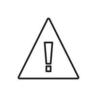 Editable Icon of Caution, Vector illustration isolated on white background. using for Presentation, website or mobile app