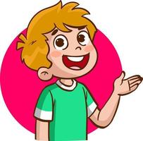 children portrait cartoon vector illustration