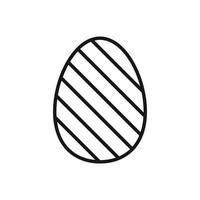 Editable Icon of Easter Egg, Vector illustration isolated on white background. using for Presentation, website or mobile app