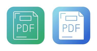 icono de vector de pdf