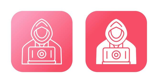 icono de vector de hacker