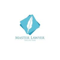 Legal office icon with symbol of judge gavel, justice law code Lawyer or advocate emblem vector