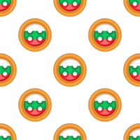 Pattern cookie with flag country Bulgaria in tasty biscuit png