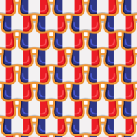 Pattern cookie with flag country France in tasty biscuit png