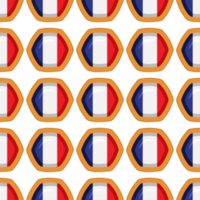 patroon koekje met vlag land Frankrijk in smakelijk biscuit png