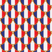 Pattern cookie with flag country France in tasty biscuit png