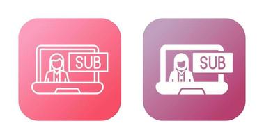 Subscriber Model Vector Icon