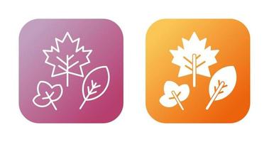 Autumn Leaf Vector Icon