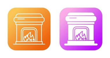 Fireplace Vector Icon