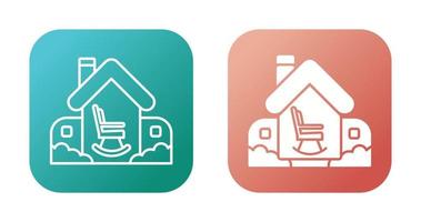 Retirement Home Vector Icon