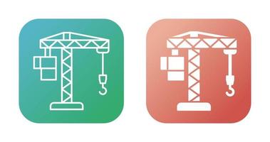 Crane Lifting Vector Icon