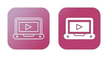 icono de vector de tutorial de vídeo