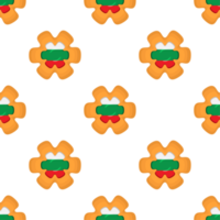 modèle biscuit avec drapeau pays Bulgarie dans savoureux biscuit png