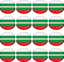 padronizar bolacha com bandeira país Bulgária dentro saboroso bolacha png