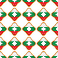 Pattern cookie with flag country Bulgaria in tasty biscuit png