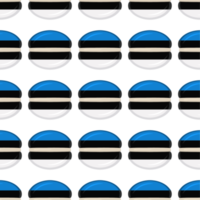 Pattern cookie with flag country Estonia in tasty biscuit png