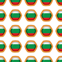 padronizar bolacha com bandeira país Bulgária dentro saboroso bolacha png