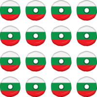 patroon koekje met vlag land bulgarije in smakelijk biscuit png