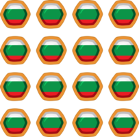 padronizar bolacha com bandeira país Bulgária dentro saboroso bolacha png