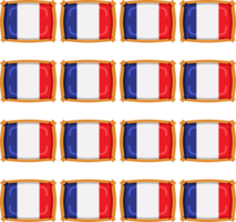 modelo Galleta con bandera país Francia en sabroso galleta png
