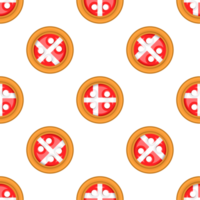 Pattern cookie with flag country Denmark in tasty biscuit png