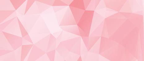 Abstract Pink Color Polygon Background Design, Abstract Geometric Origami Style With Gradient. Presentation,Website, Backdrop, Cover,Banner,Pattern Template vector