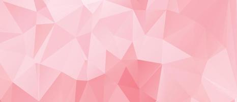 Abstract Pink Color Polygon Background Design, Abstract Geometric Origami Style With Gradient. Presentation,Website, Backdrop, Cover,Banner,Pattern Template vector