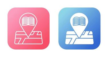 Library Location Vector Icon