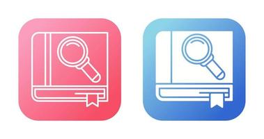 Search Book Vector Icon