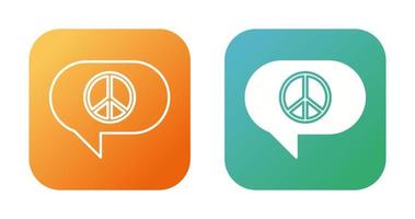 Peace Chat Vector Icon