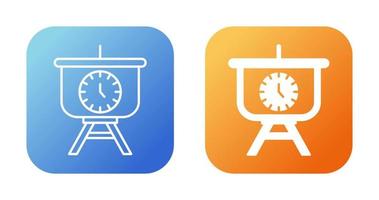 Time Manage Presentation Vector Icon