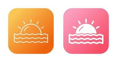 Sunset Vector Icon