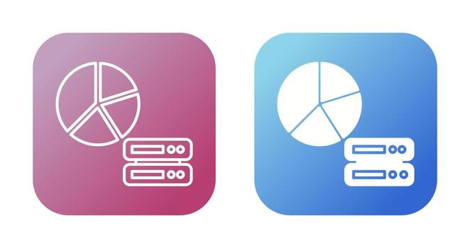 icono de vector de análisis de datos