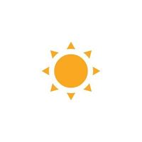 icono de vector de logotipo de ilustración de sol