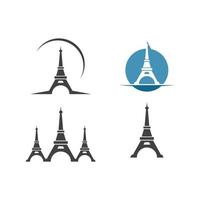 eiffel torre icono vector ilustración