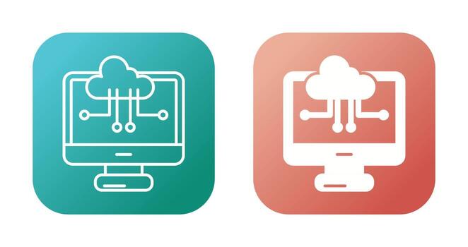 Cloud Computing Vector Icon