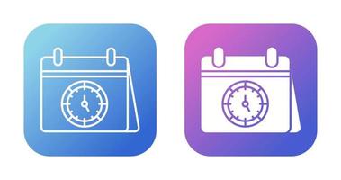 icono de vector de horario