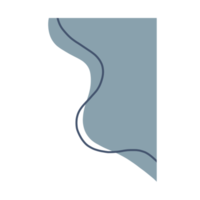 orgânico canto blob png