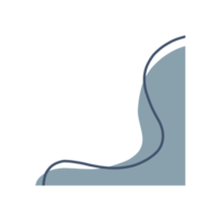 orgânico canto blob png