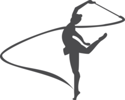 The woman gymnastic icon PNG