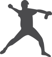 base-ball joueur silhouette png