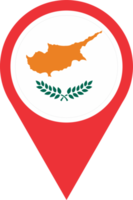 Cyprus flag pin map location PNG