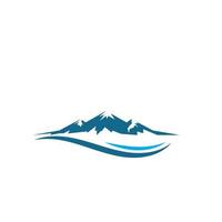 High Mountain icon Logo vector illustration design