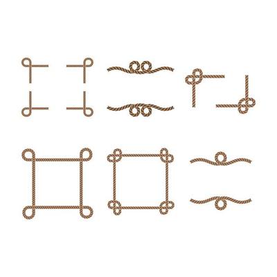 rope border vector illustration design