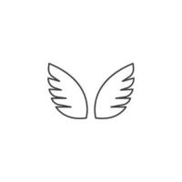 wings logo symbol icon vector illustration