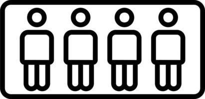 Stand in line Vector Icon