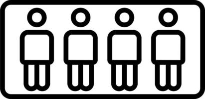 Stand in line Vector Icon