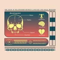 Sociolinguistic for T SHIRT vector