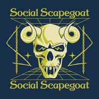 design Social Scapegoat for T-Shirt Jackets vector